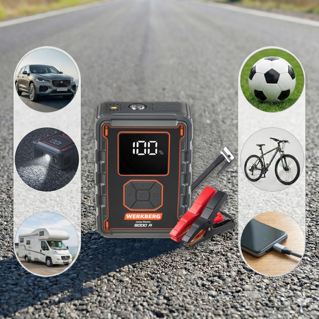 Urządzenie rozruchowe Powerbank Booster WERKBERG AL008