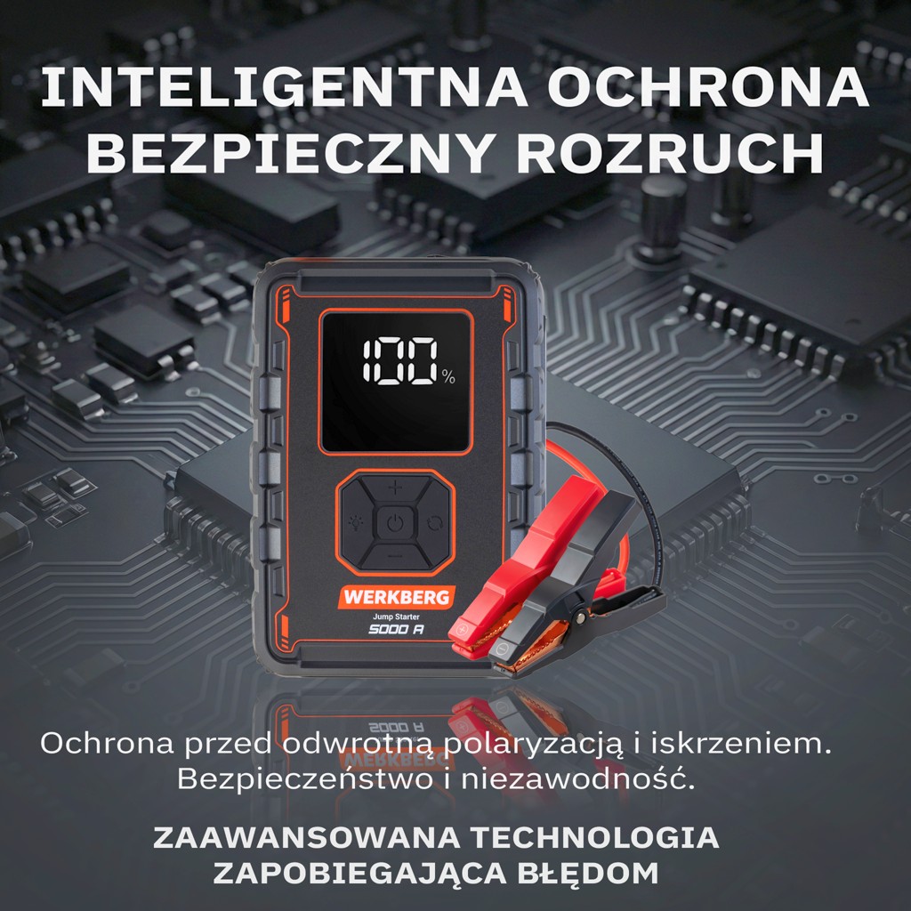 Urządzenie rozruchowe Powerbank Booster WERKBERG AL008