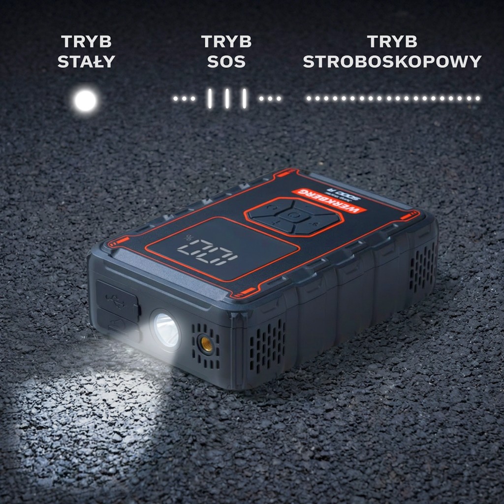 Urządzenie rozruchowe Powerbank Booster WERKBERG AL008