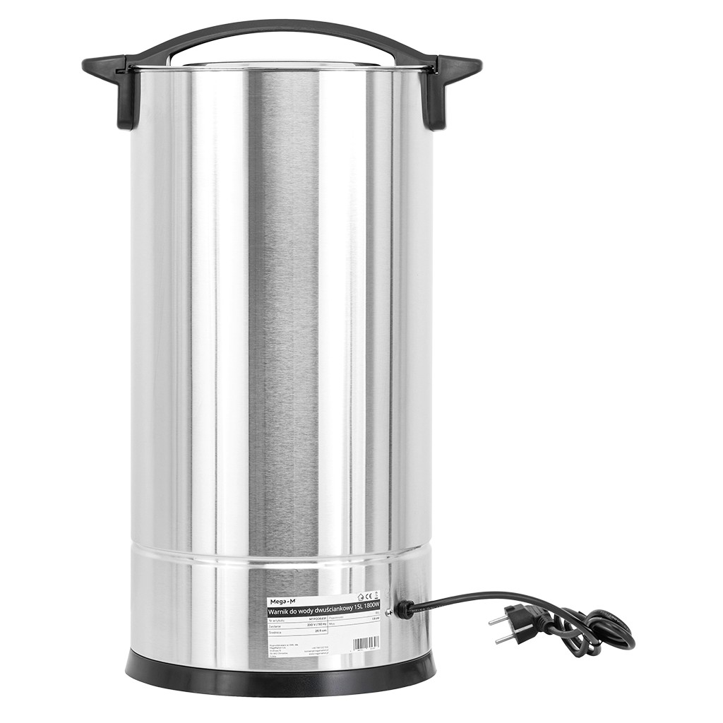 Warnik do wody dwuściankowy Mega-M 15L 1800W