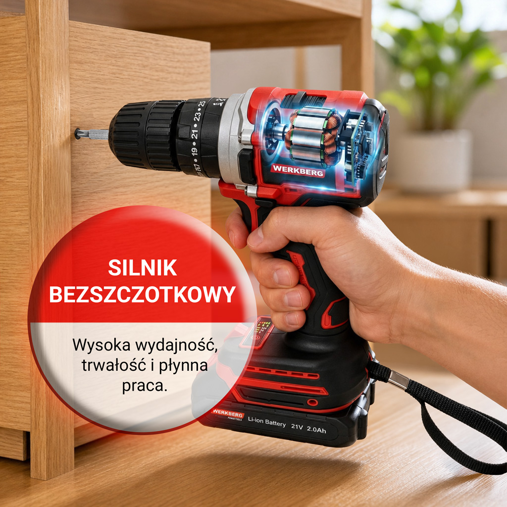 Wkrętarka akumulatorowa WERKBERG Garden WKRKQ 101 bezszczotkowa