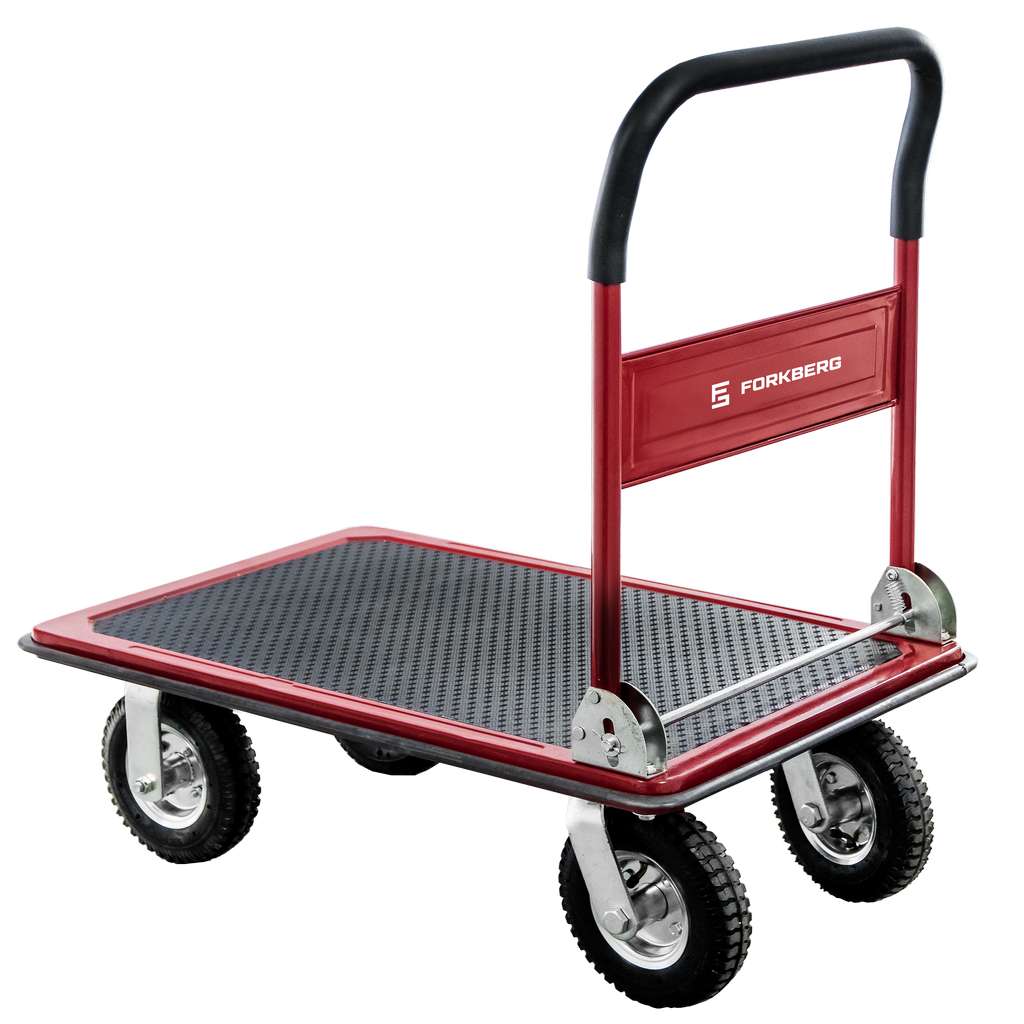 wózek platformowy, wózek magazynowy, wózek z kołami poliuretanowymi, wózek transportowy składany, wózek ręczny stalowy, wózek do magazynu, wózek na kartony i beczki, transport towarów,