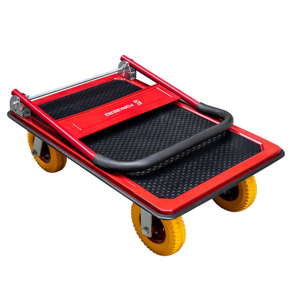 wózek platformowy, wózek magazynowy, wózek z kołami poliuretanowymi, wózek transportowy składany, wózek ręczny stalowy, wózek do magazynu, wózek na kartony i beczki, transport towarów