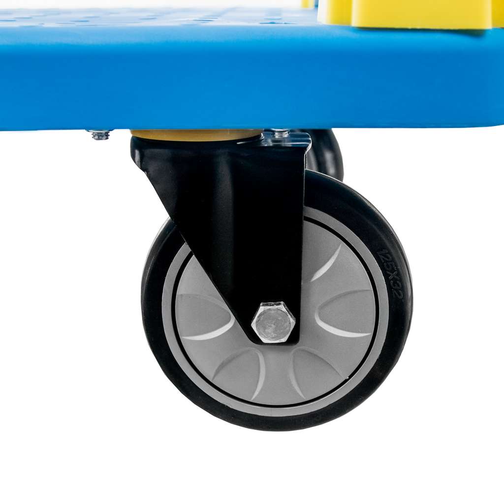 wózek platformowy, wózek magazynowy, wózek z kołami poliuretanowymi, wózek transportowy składany, wózek ręczny stalowy, wózek do magazynu, wózek na kartony i beczki, transport towarów,