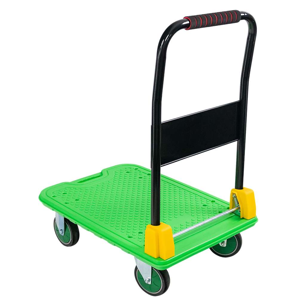 wózek platformowy, wózek magazynowy, wózek z kołami poliuretanowymi, wózek transportowy składany, wózek ręczny stalowy, wózek do magazynu, wózek na kartony i beczki, transport towarów