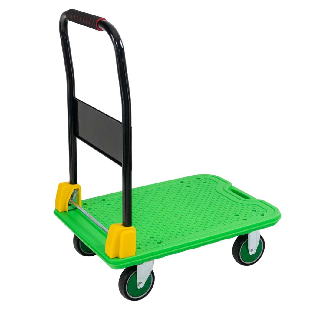 wózek platformowy, wózek magazynowy, wózek z kołami poliuretanowymi, wózek transportowy składany, wózek ręczny stalowy, wózek do magazynu, wózek na kartony i beczki, transport towarów