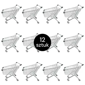 Zdjęcie produktu: Wózek sklepowy Mega-M YR 125l S-54 cm ZESTAW 12 szt