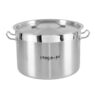 Garnek ze stali nierdzewnej AISI 443 średni z pokrywką 17L