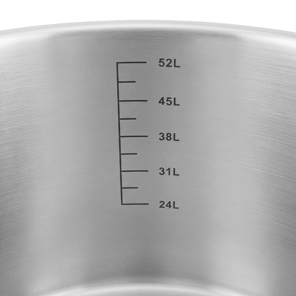 Garnek ze stali nierdzewnej AISI 443 średni z pokrywką Mega-M PRO 58L