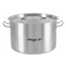 Garnek ze stali nierdzewnej niski z pokrywką Mega-M STANDARD 23L 35x22 cm