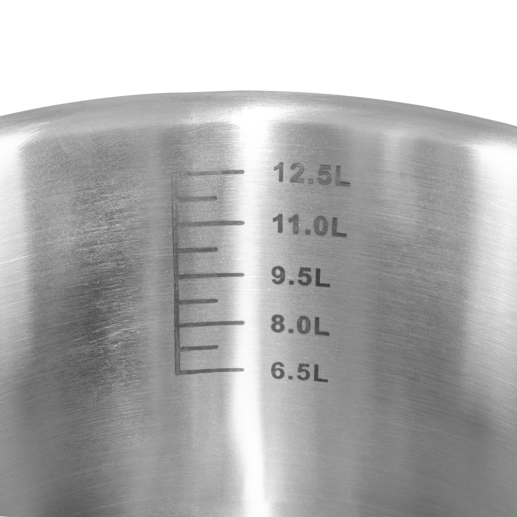 Garnek ze stali nierdzewnej średni z pokrywką 14L