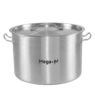 Garnek nierdzewny średni z pokrywką Mega-M Standard 24 L 36x24 cm