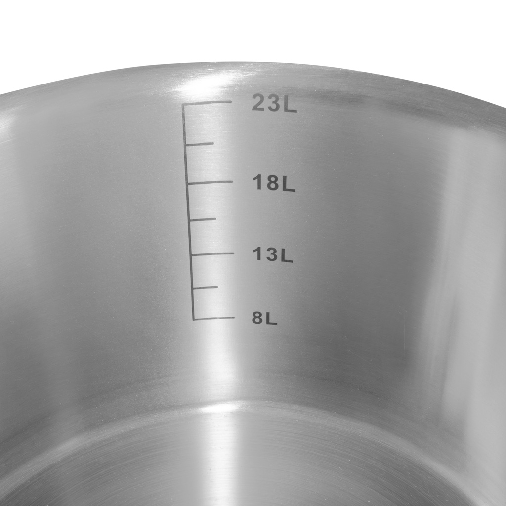 Garnek ze stali nierdzewnej średni z pokrywką Mega-M STANDARD 24L