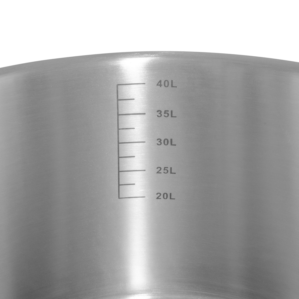 Garnek ze stali nierdzewnej średni z pokrywką Mega-M STANDARD 44L