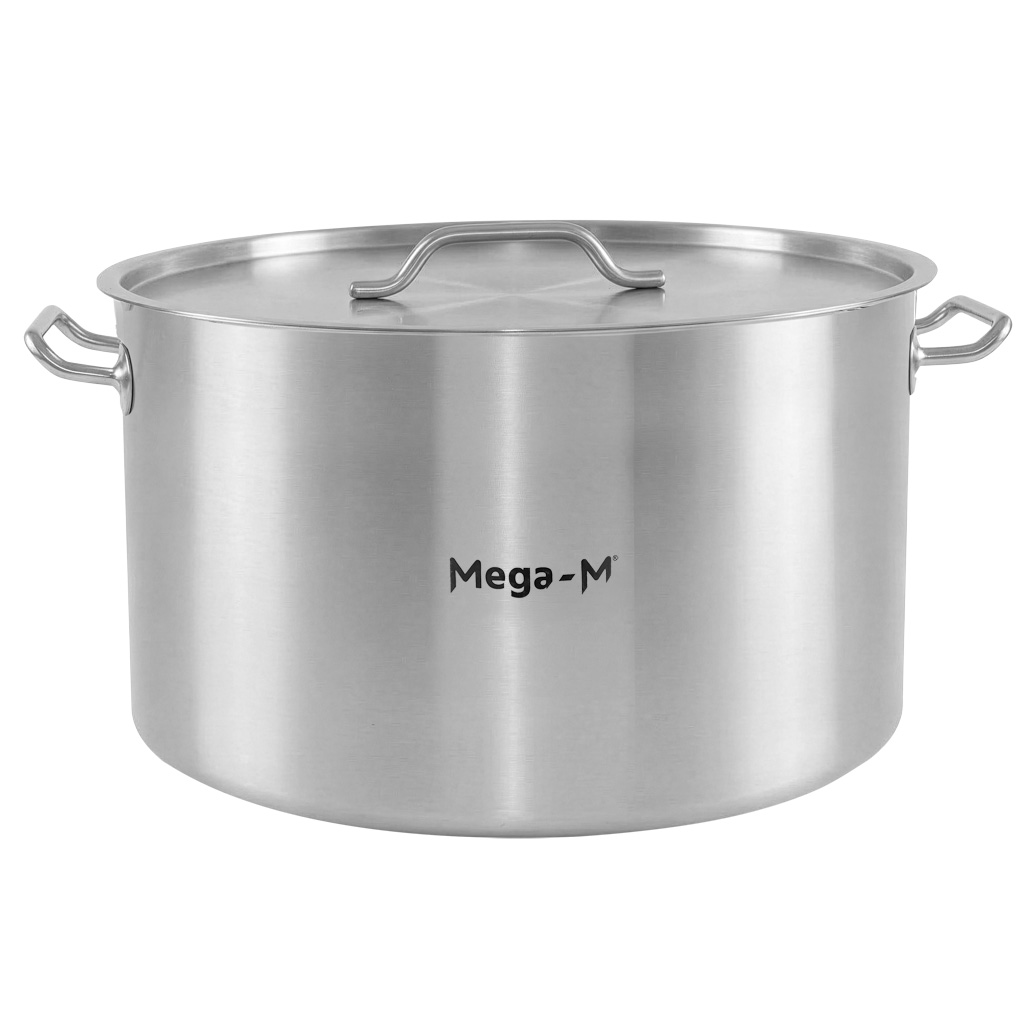 Garnek ze stali nierdzewnej średni z pokrywką Mega-M STANDARD 58L