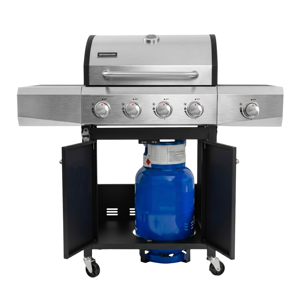 Grill gazowy ogrodowy BERGMANN KJ001 4+1 , grill ogrodowy gazowy