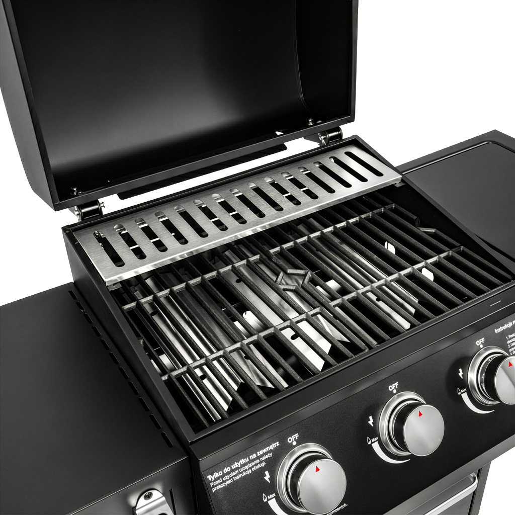 Grill ogrodowy gazowy, grill gazowy 3+1,