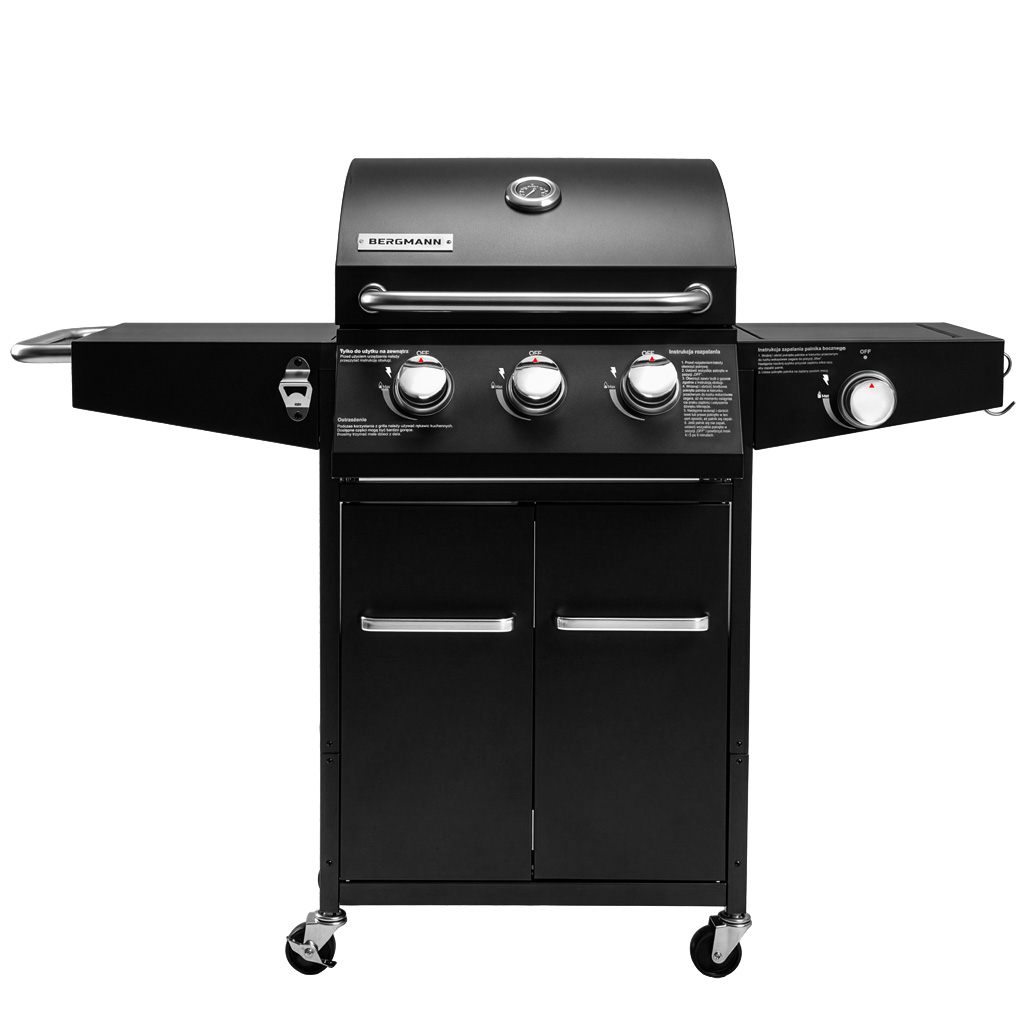 Grill ogrodowy gazowy, grill gazowy 3+1,