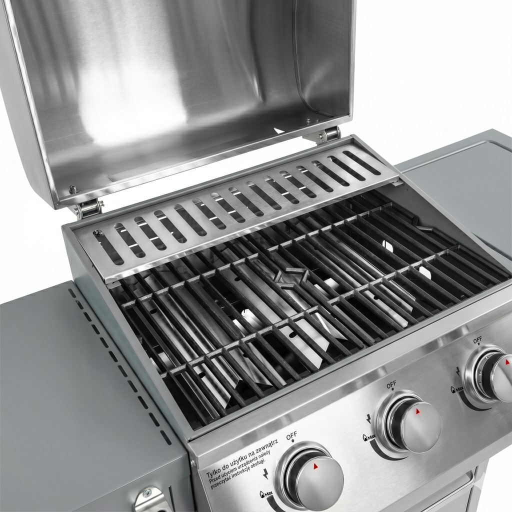 Grill ogrodowy gazowy BERGMANN 3+1, grill gazowy do ogrodu