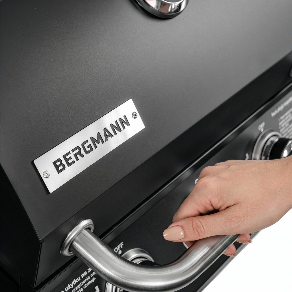 Grill gazowy ogrodowy, grill ogrodowy BERGMANN NL003