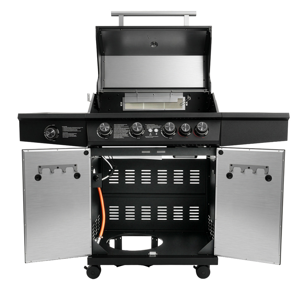 grill gazowy ogrodowy BERGMANN PREMIUM HU002 4+2, grill ogrodowy gazowy