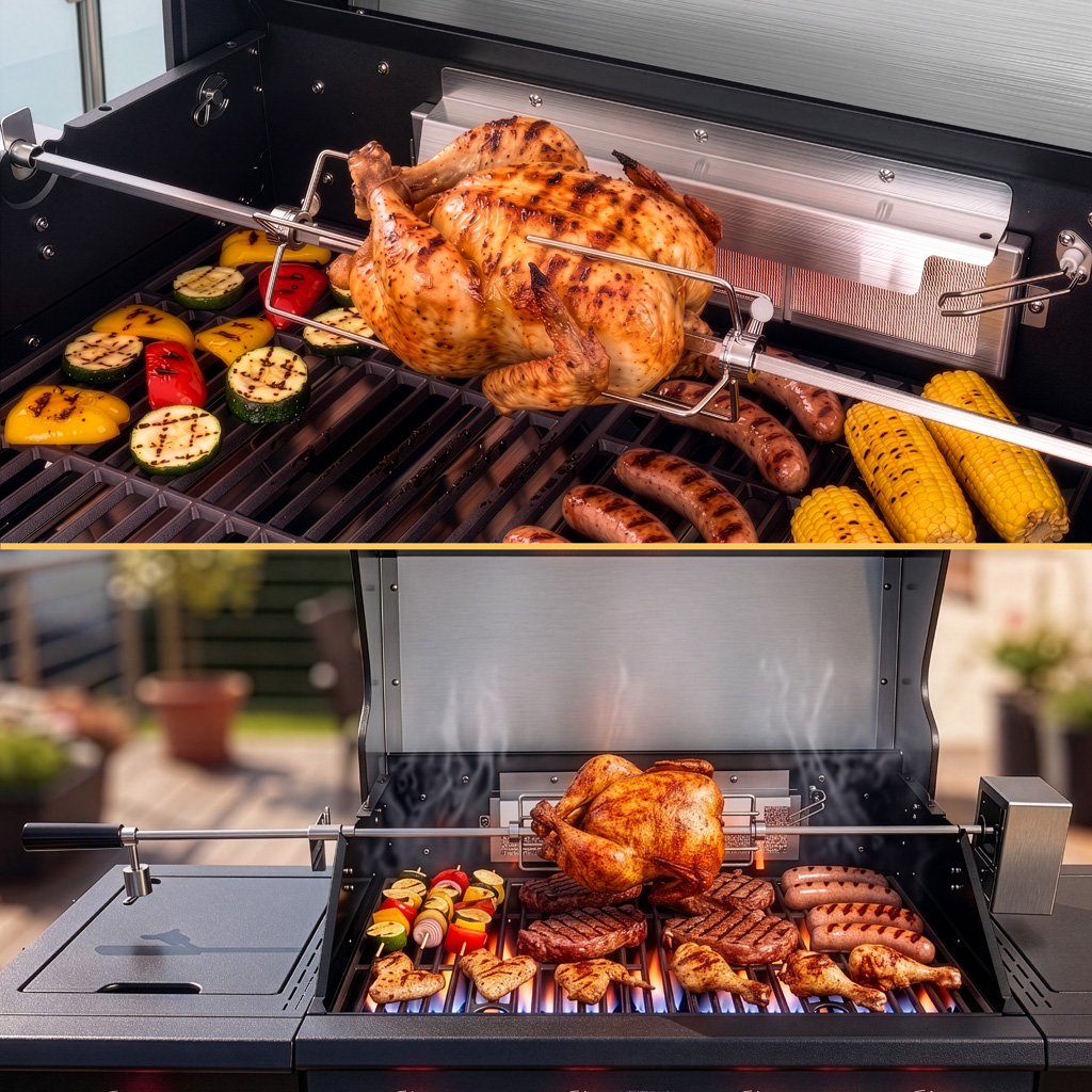 grill gazowy ogrodowy BERGMANN PREMIUM HU002 4+2, grill ogrodowy gazowy