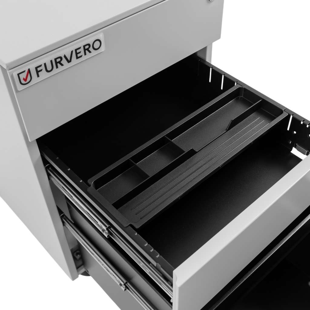 Kontenerek biurowy FURVERO szafka mobilna z szufladami pod biurko