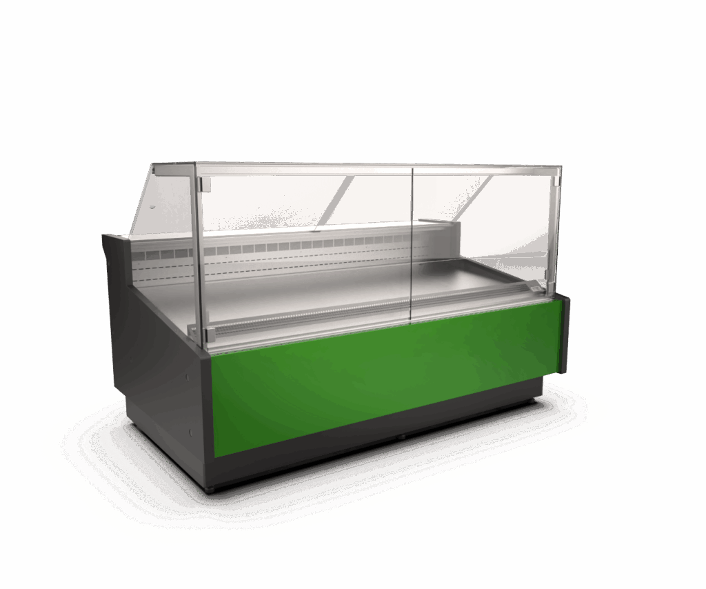 lado chłodnicza CEBEA CARMEN 157 cm pod agregat zewnętrzny, lada mięsna, lada chłodnicza ekspozycyjna na mięso