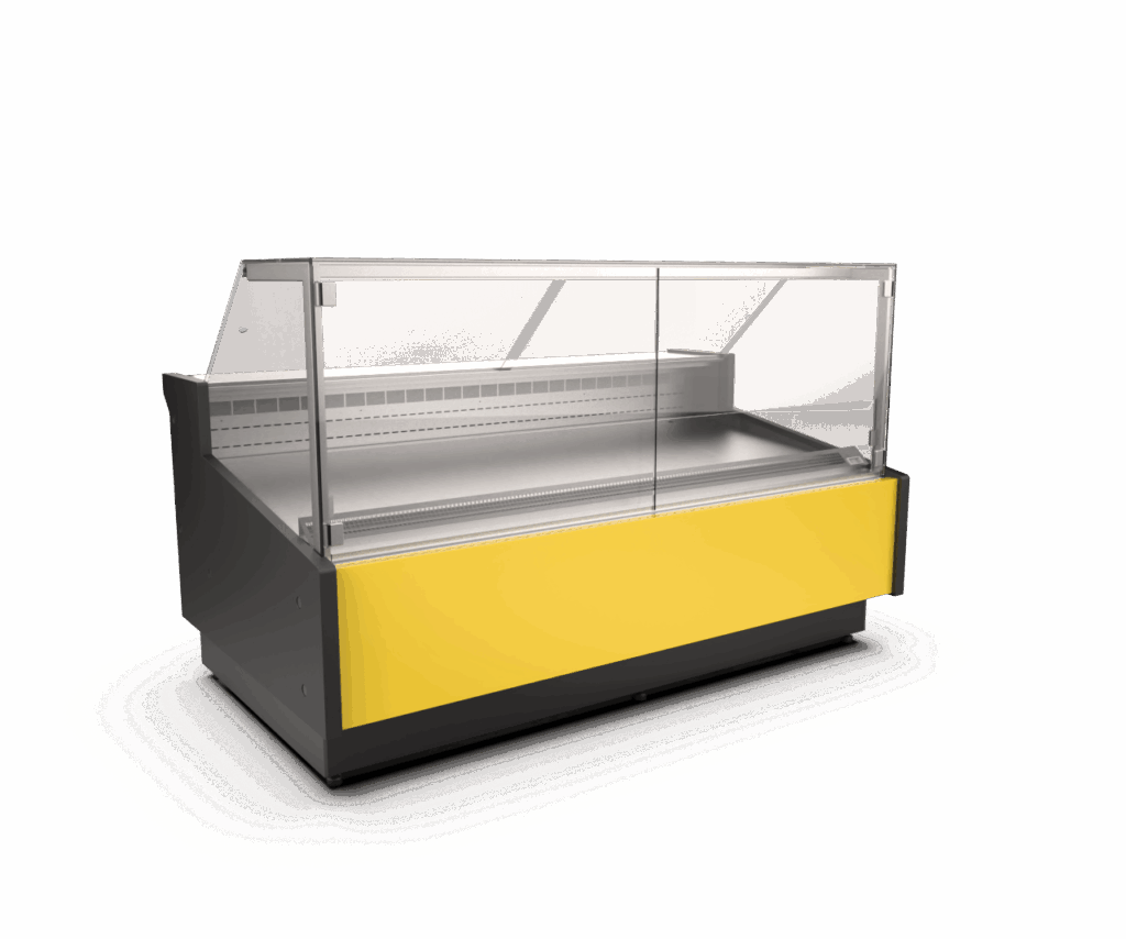 lado chłodnicza CEBEA CARMEN 157 cm pod agregat zewnętrzny, lada mięsna, lada chłodnicza ekspozycyjna na mięso