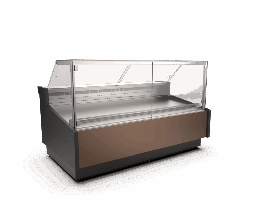 lado chłodnicza CEBEA CARMEN 157 cm pod agregat zewnętrzny, lada mięsna, lada chłodnicza ekspozycyjna na mięso