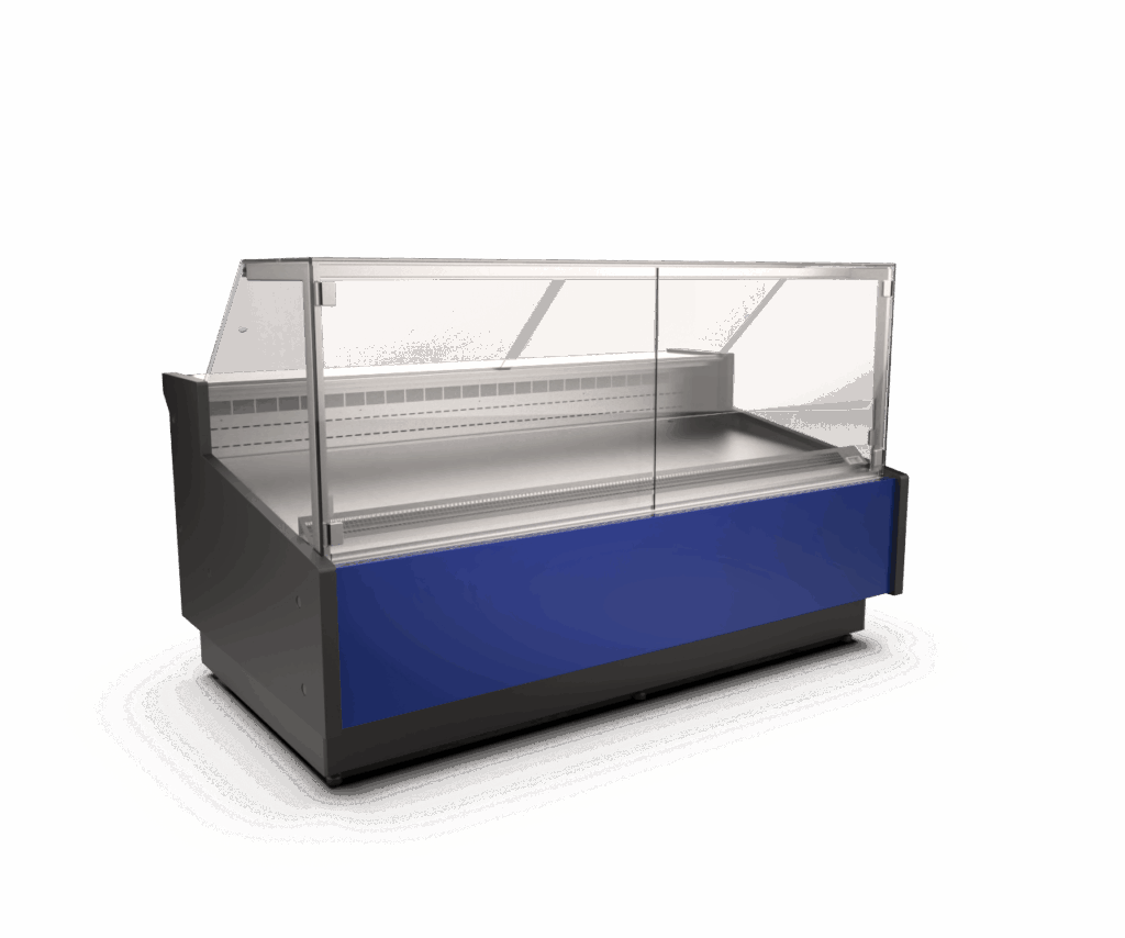 lado chłodnicza CEBEA CARMEN 157 cm pod agregat zewnętrzny, lada mięsna, lada chłodnicza ekspozycyjna na mięso