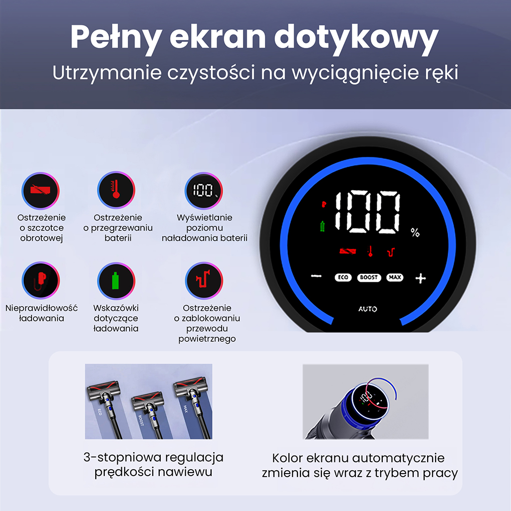 bezprzewodowy BERGMANN HAX 103 300 W, odkurzacz pionowy