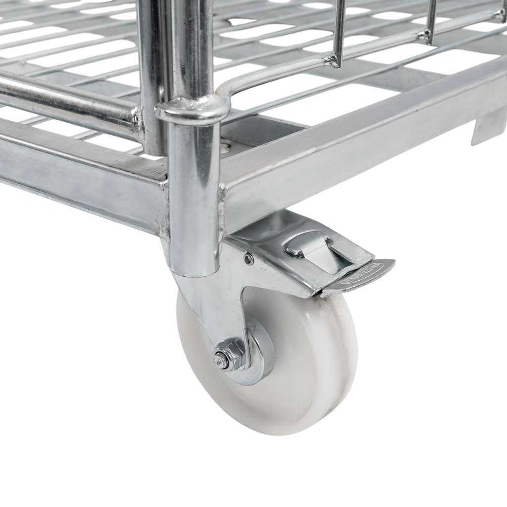 rollkontener, rollbox, rollcage, wózek siatkowy, wózek pralniczy, wózek transportowy, wózek magazynowy, rollkontener ocynkowany, wózek siatkowy czterościenny, wózek do pralni, wózek do hotelu, wózek do szpitala, klatka transportowa, zamykany wózek siatkowy, wyposażenie magazynu