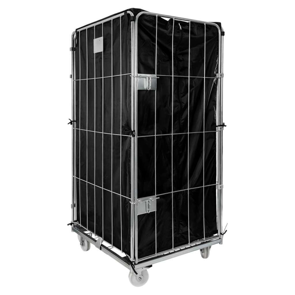 rollkontener, rollbox, rollcage, wózek siatkowy, wózek pralniczy, wózek transportowy, wózek magazynowy, rollkontener ocynkowany, wózek siatkowy czterościenny, wózek do pralni, wózek do hotelu, wózek do szpitala, klatka transportowa, zamykany wózek siatkowy, wyposażenie magazynu