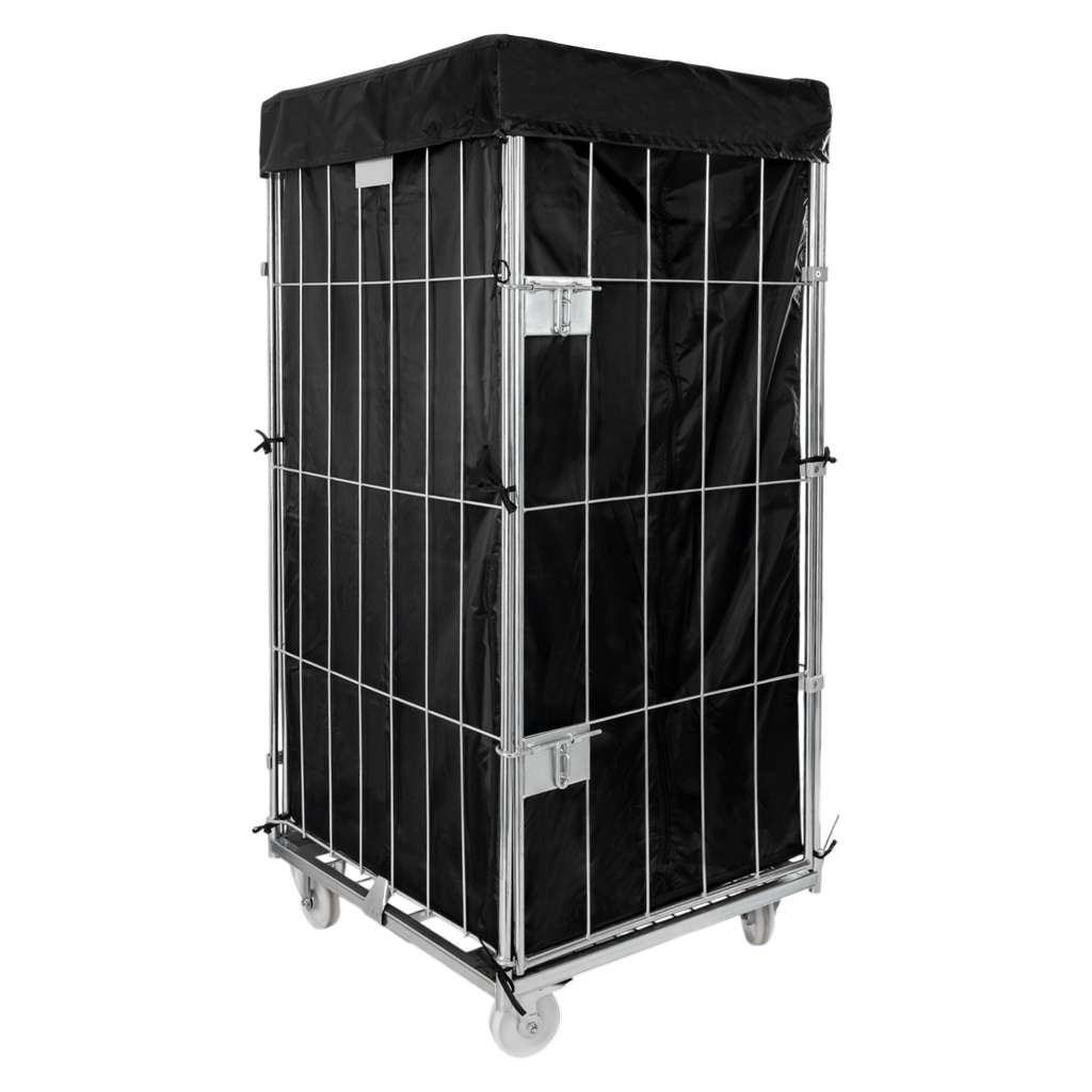 rollkontener, rollbox, rollcage, wózek siatkowy, wózek pralniczy, wózek transportowy, wózek magazynowy, rollkontener ocynkowany, wózek siatkowy czterościenny, wózek do pralni, wózek do hotelu, wózek do szpitala, klatka transportowa, zamykany wózek siatkowy, wyposażenie magazynu