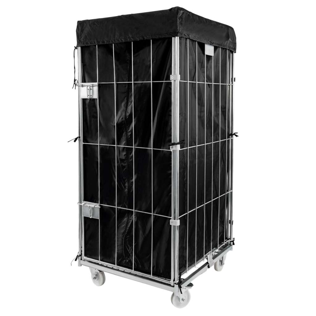 rollkontener, rollbox, rollcage, wózek siatkowy, wózek pralniczy, wózek transportowy, wózek magazynowy, rollkontener ocynkowany, wózek siatkowy czterościenny, wózek do pralni, wózek do hotelu, wózek do szpitala, klatka transportowa, zamykany wózek siatkowy, wyposażenie magazynu