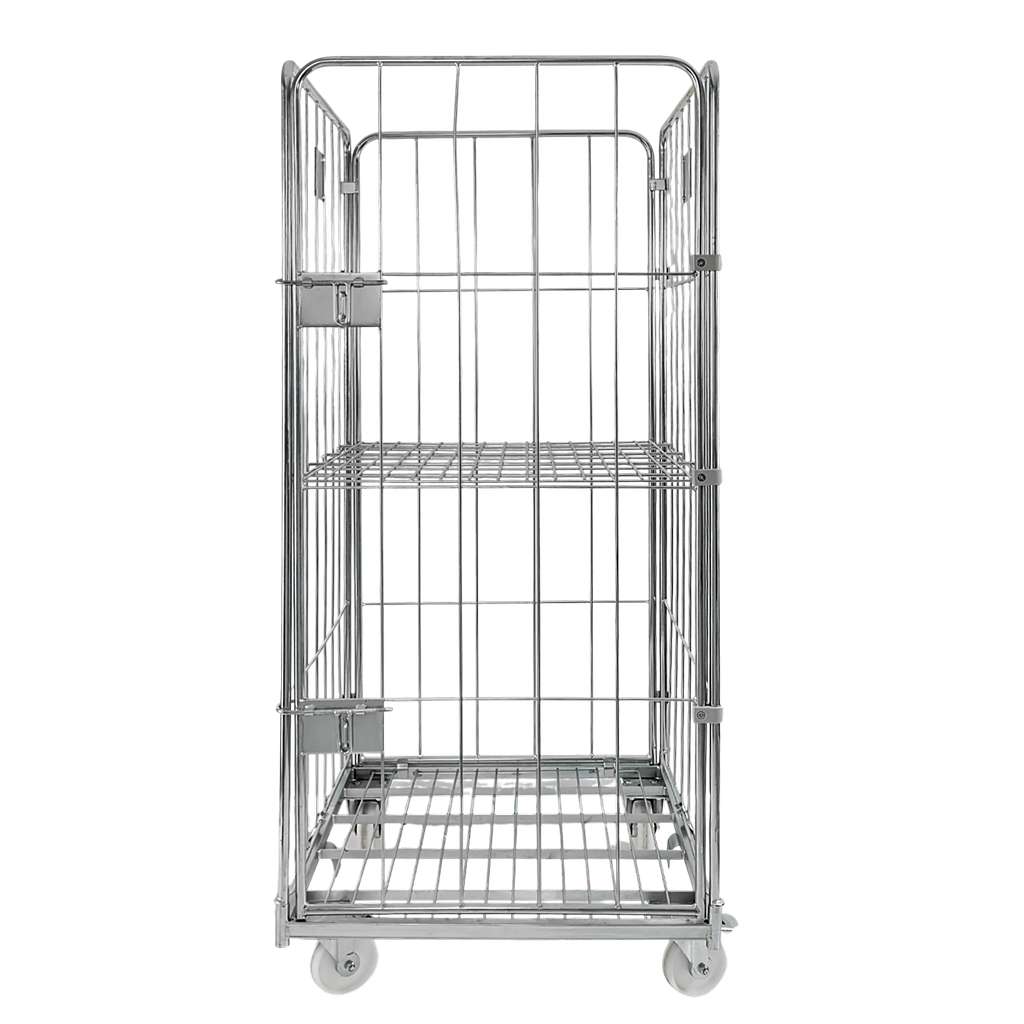 rollkontener, rollbox, rollcage, wózek siatkowy, wózek pralniczy, wózek transportowy, wózek magazynowy, rollkontener ocynkowany, wózek siatkowy czterościenny, wózek do pralni, wózek do hotelu, wózek do szpitala, klatka transportowa, zamykany wózek siatkowy, wyposażenie magazynu