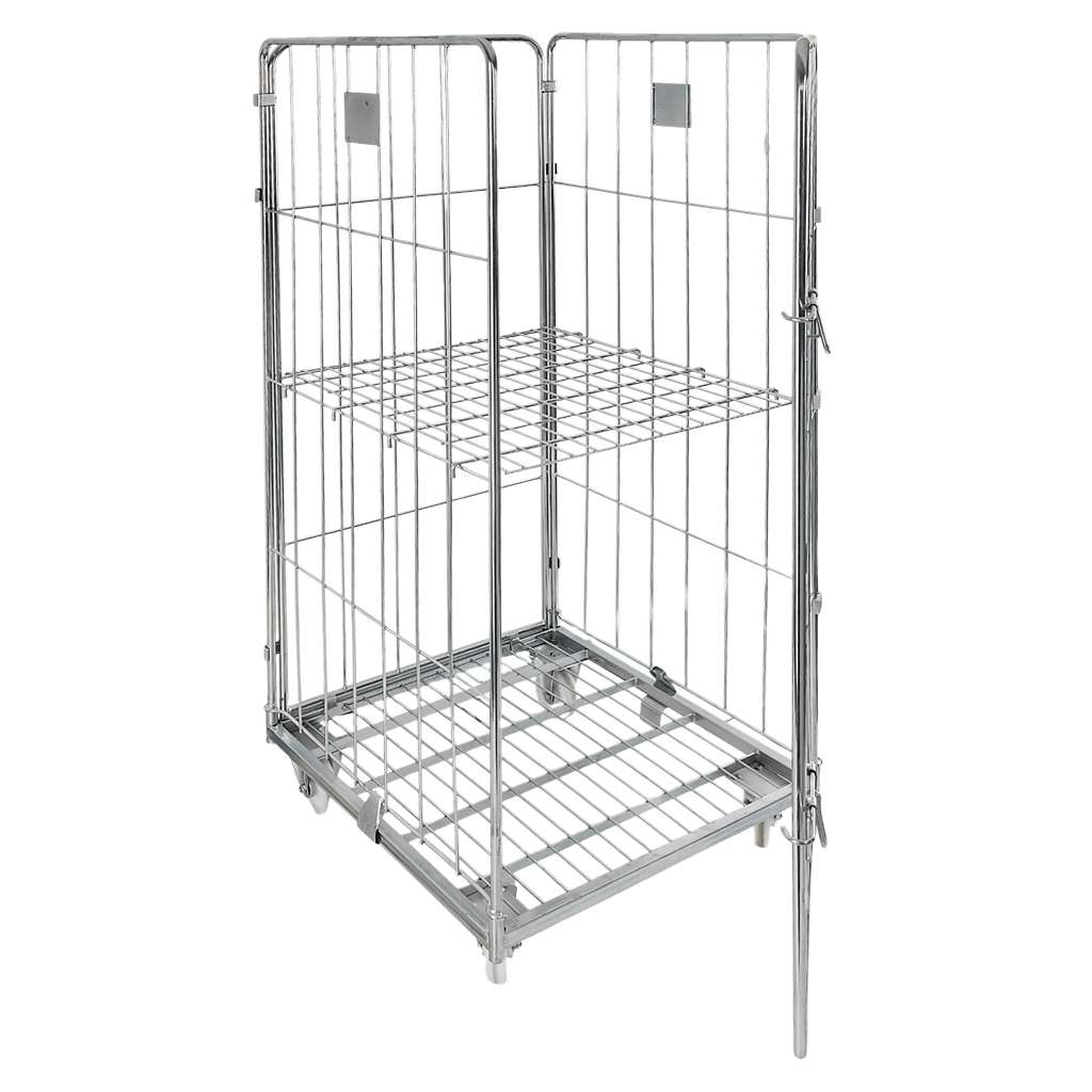 rollkontener, rollbox, rollcage, wózek siatkowy, wózek pralniczy, wózek transportowy, wózek magazynowy, rollkontener ocynkowany, wózek siatkowy czterościenny, wózek do pralni, wózek do hotelu, wózek do szpitala, klatka transportowa, zamykany wózek siatkowy, wyposażenie magazynu