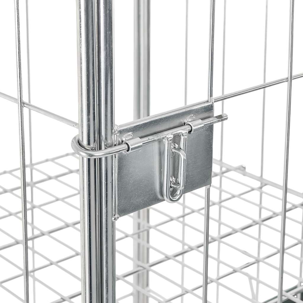 rollkontener, rollbox, rollcage, wózek siatkowy, wózek pralniczy, wózek transportowy, wózek magazynowy, rollkontener ocynkowany, wózek siatkowy czterościenny, wózek do pralni, wózek do hotelu, wózek do szpitala, klatka transportowa, zamykany wózek siatkowy, wyposażenie magazynu