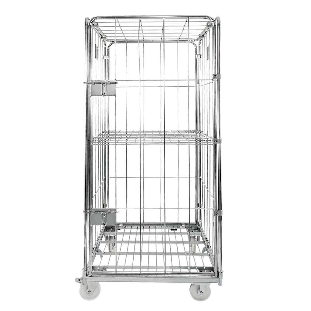 rollkontener, rollbox, rollcage, wózek siatkowy, wózek pralniczy, wózek transportowy, wózek magazynowy, rollkontener ocynkowany, wózek siatkowy czterościenny, wózek do pralni, wózek do hotelu, wózek do szpitala, klatka transportowa, zamykany wózek siatkowy, wyposażenie magazynu