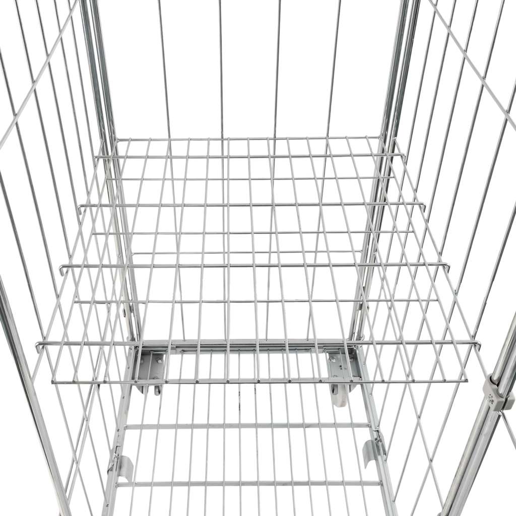 rollkontener, rollbox, rollcage, wózek siatkowy, wózek pralniczy, wózek transportowy, wózek magazynowy, rollkontener ocynkowany, wózek siatkowy czterościenny, wózek do pralni, wózek do hotelu, wózek do szpitala, klatka transportowa, zamykany wózek siatkowy, wyposażenie magazynu