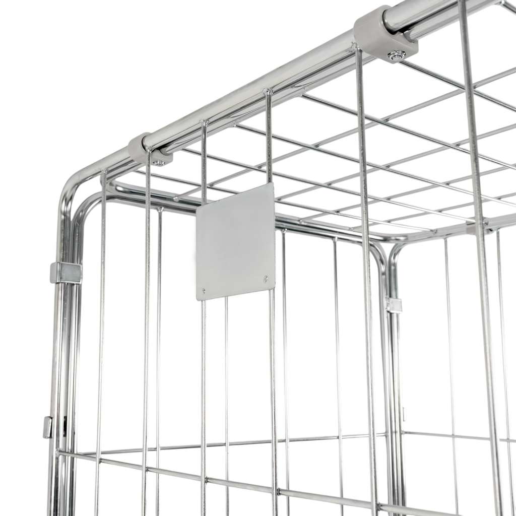 rollkontener, rollbox, rollcage, wózek siatkowy, wózek pralniczy, wózek transportowy, wózek magazynowy, rollkontener ocynkowany, wózek siatkowy czterościenny, wózek do pralni, wózek do hotelu, wózek do szpitala, klatka transportowa, zamykany wózek siatkowy, wyposażenie magazynu