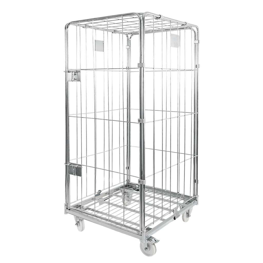 rollkontener, rollbox, rollcage, wózek siatkowy, wózek pralniczy, wózek transportowy, wózek magazynowy, rollkontener ocynkowany, wózek siatkowy czterościenny, wózek do pralni, wózek do hotelu, wózek do szpitala, klatka transportowa, zamykany wózek siatkowy, wyposażenie magazynu