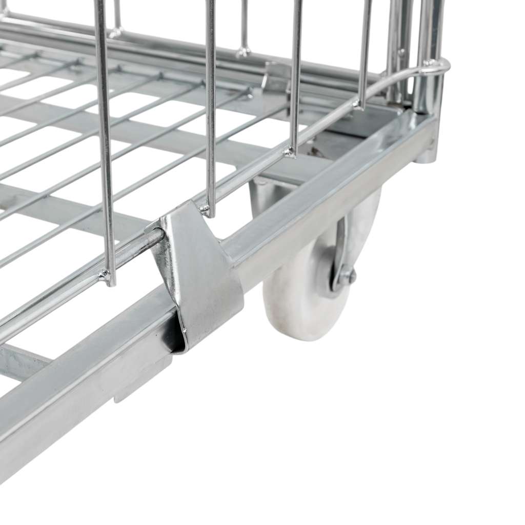 rollkontener, rollbox, rollcage, wózek siatkowy, wózek pralniczy, wózek transportowy, wózek magazynowy, rollkontener ocynkowany, wózek siatkowy czterościenny, wózek do pralni, wózek do hotelu, wózek do szpitala, klatka transportowa, zamykany wózek siatkowy, wyposażenie magazynu