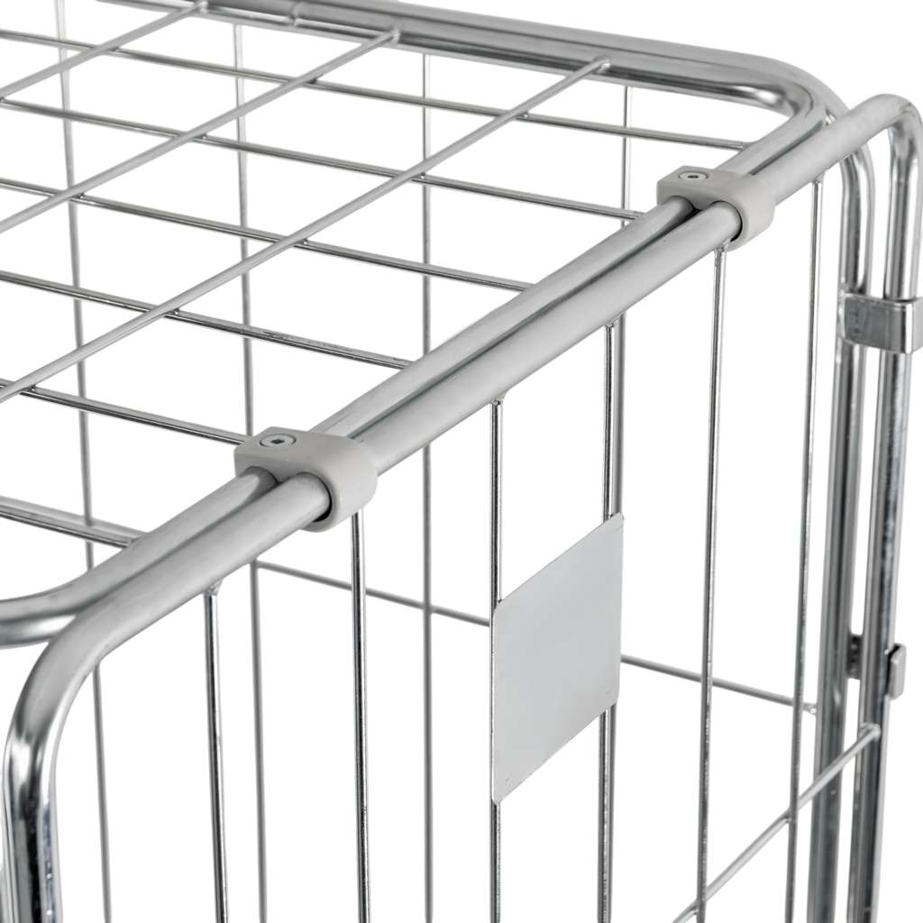 rollkontener, rollbox, rollcage, wózek siatkowy, wózek pralniczy, wózek transportowy, wózek magazynowy, rollkontener ocynkowany, wózek siatkowy czterościenny, wózek do pralni, wózek do hotelu, wózek do szpitala, klatka transportowa, zamykany wózek siatkowy, wyposażenie magazynu