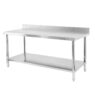 Stół gastronomiczny ze stali nierdzewnej przyścienny z półką Mega-M X STANDARD 200x60x85 cm