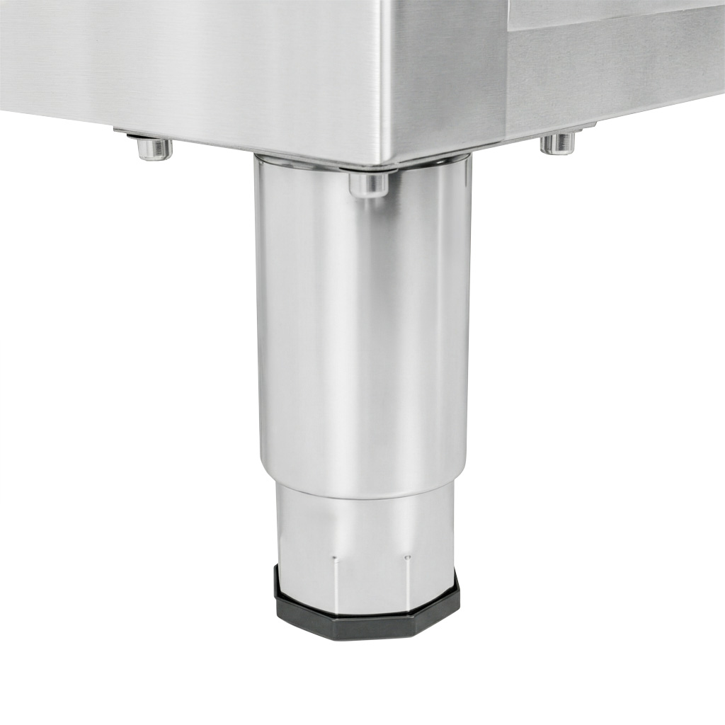 Stół gastronomiczny ze stali nierdzewnej przyścienny z szafką Mega-M 100x60x85 cm