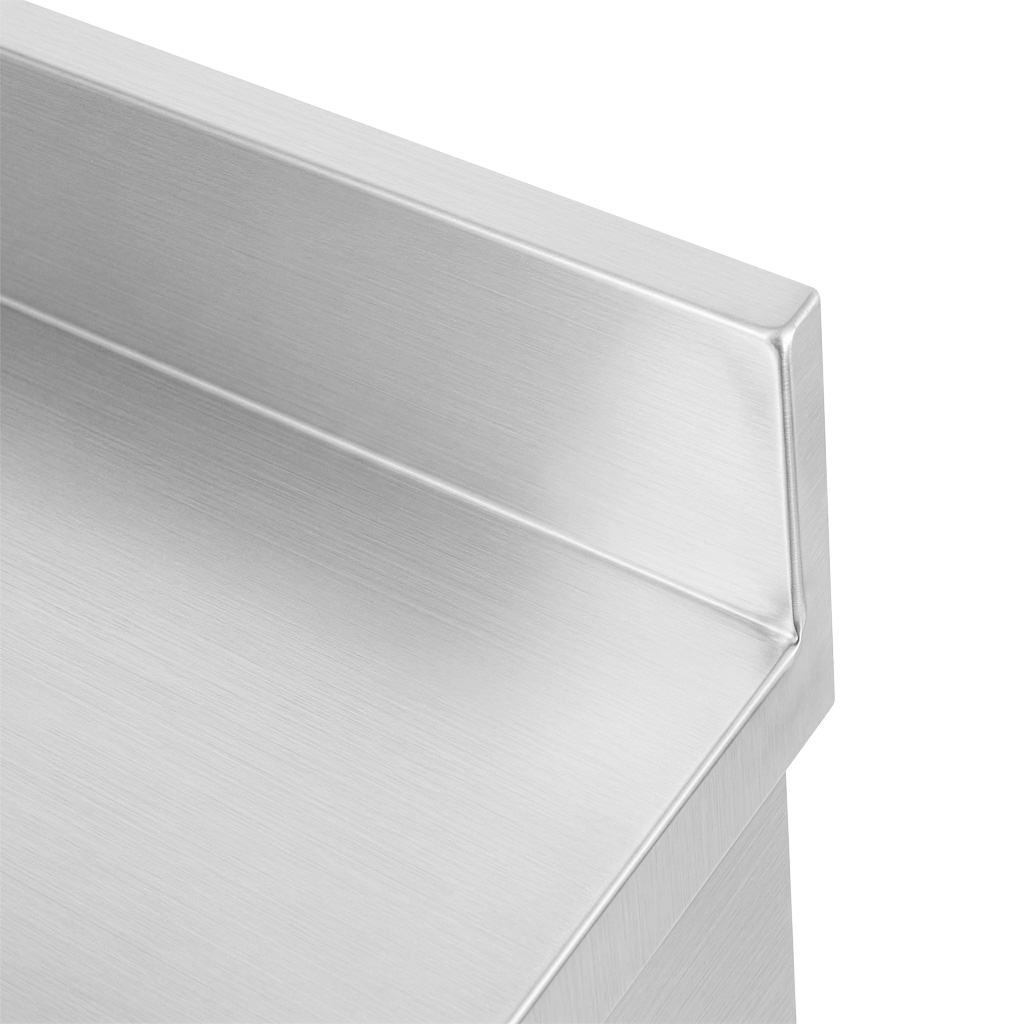 Stół gastronomiczny ze stali nierdzewnej przyścienny z szafką Mega-M 150x60x85 cm