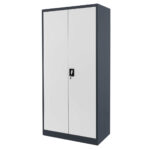 Zdjęcie produktu: Szafa warsztatowa metalowa WERKBERG W-101S G/S pełne drzwi S-90 cm G-40 cm H-185 cm grafitowa szary front
