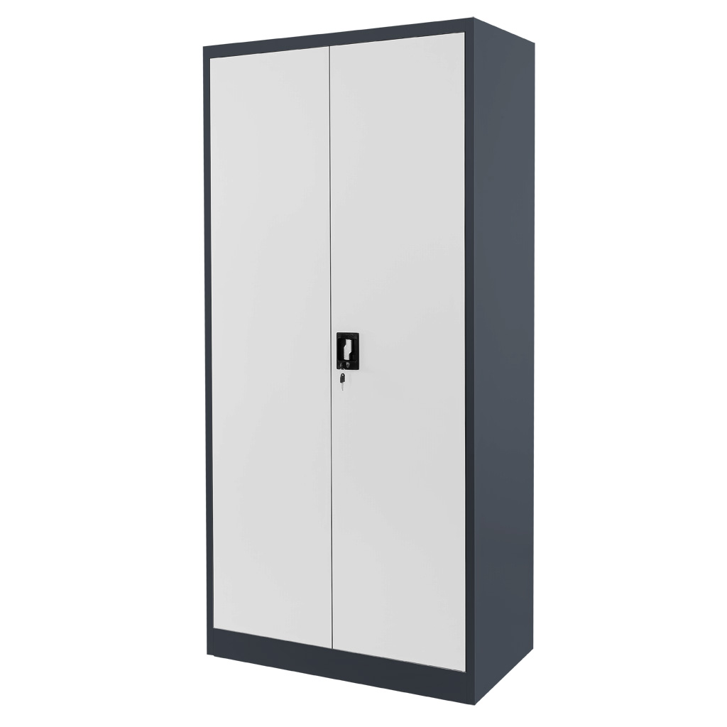 szafa narzędziowa metalowa, szafa warsztatowa, szafa metalowa na narzędzia, szafa do warsztatu, szafa stalowa z zamkiem, szafa z półkami regulowanymi, meble warsztatowe metalowe, wyposażenie warsztatu